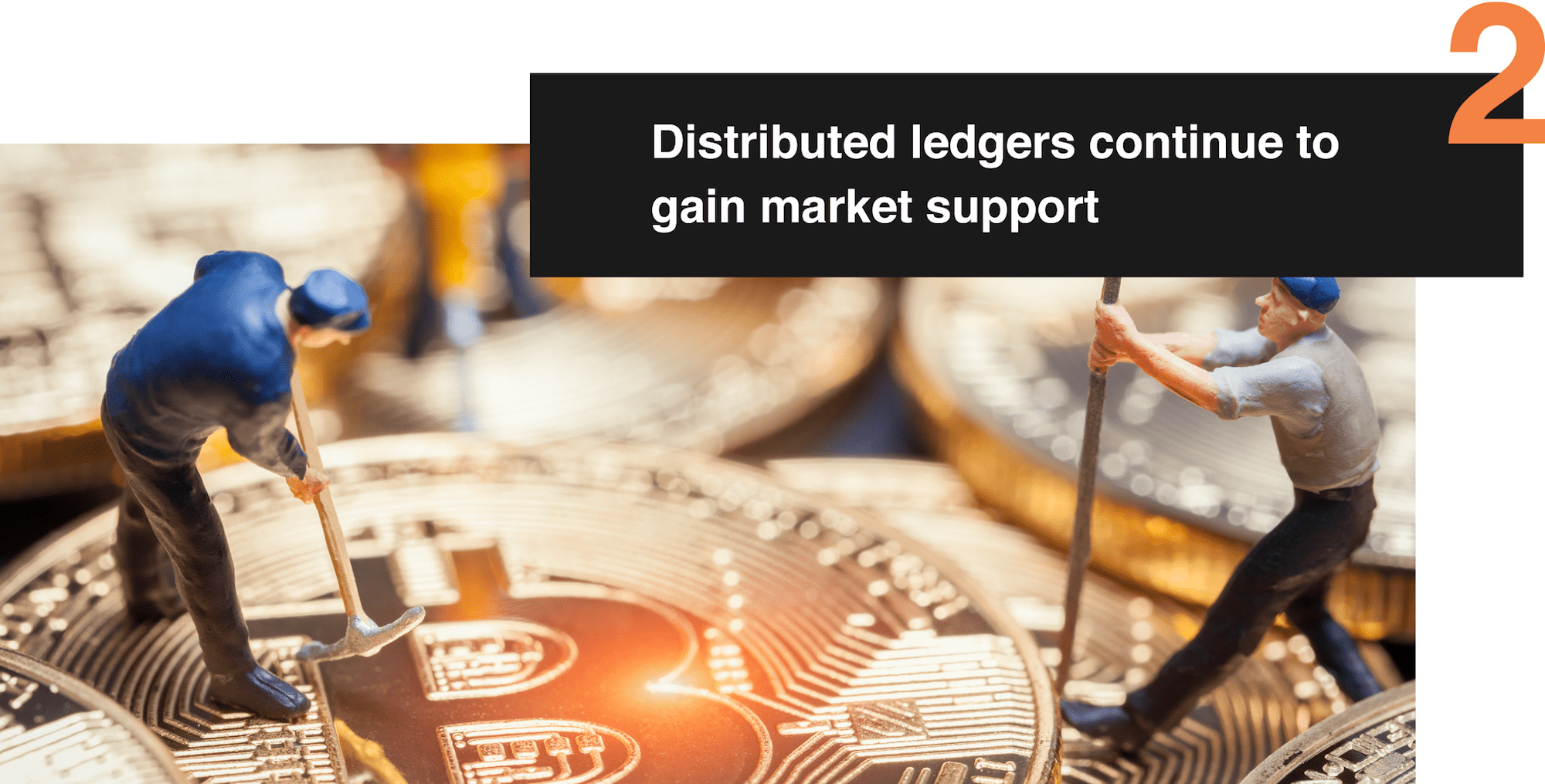 2. Distributed ledgers continue to gain market support