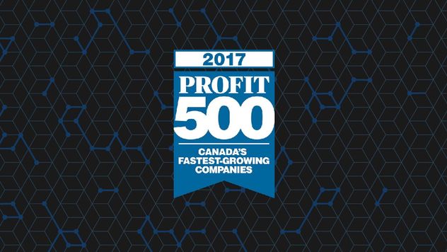 2017 Profit 500 Canada's Fastest-Growing Companies award logo