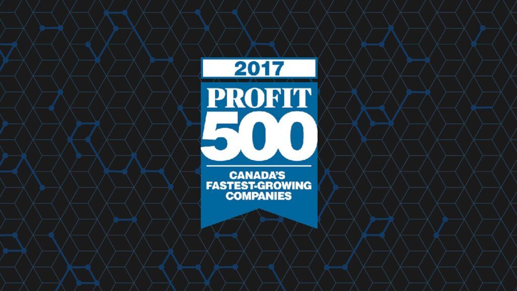 2017 Profit 500 Canada's Fastest-Growing Companies award logo