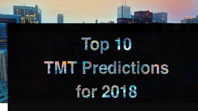 Cover page for Top 10 TMT Predictions for 2018