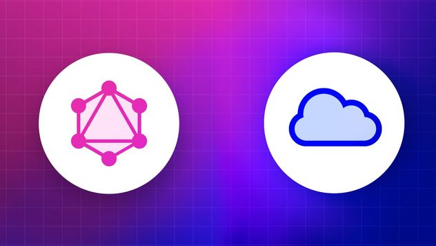 An illustration with the GraphQL and REST icons