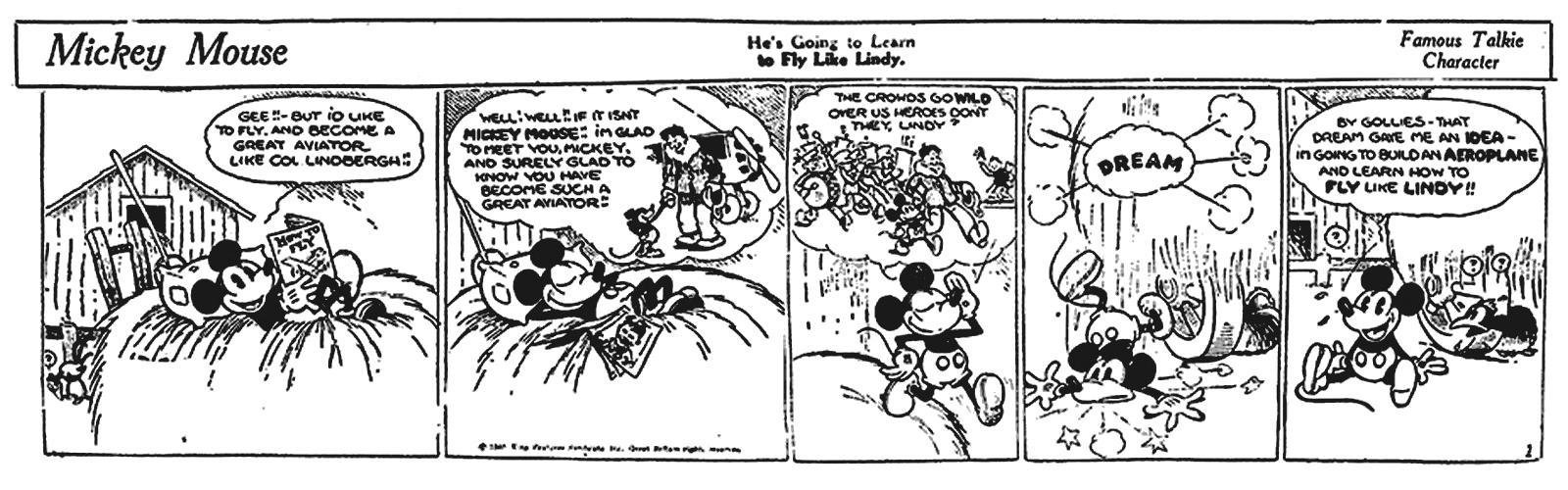 One of the first storyboards used by Walt Disney in the 1930s