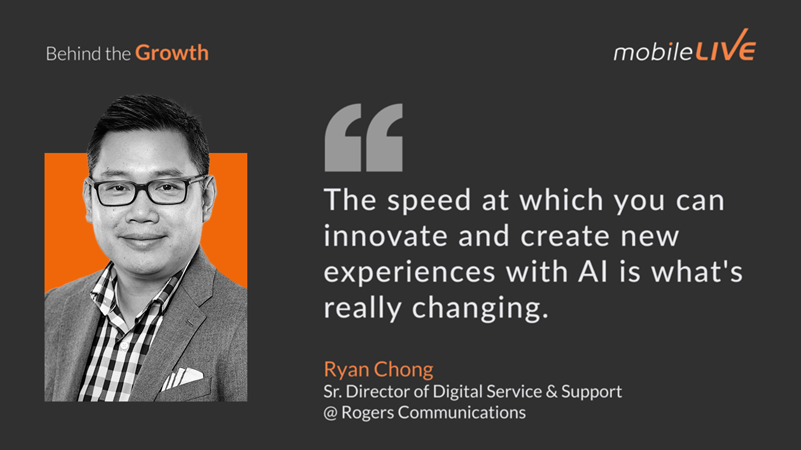 The speed at which you can innovate and create new experiences with AI is what's really changing.